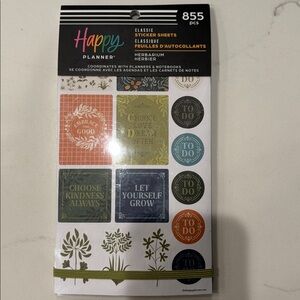 Happy Planner Brand New HERBARIUM
Sticker Book - 855 pieces
